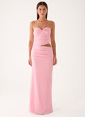 Carella Strapless Maxi Dress - Pink